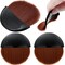 4 Pieces Brush Applicator Diamond Painting Brush Accessories Tools, Artist Drawing Flat Paintbrush for DIY Gesso, Varnishes, Oil Paint, Acrylic Painting, Watercolor(Black and Brown)